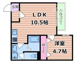 ランコントル江坂の物件間取画像